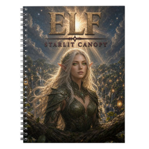 Elf Starlit Canopy Dark Cinema Notebook