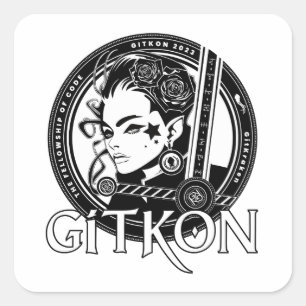 Elf Sticker GitKon: The Fellowship of Code