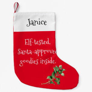 Elf-Tested, Santa-Approved Goodies Inside Small Christmas Stocking