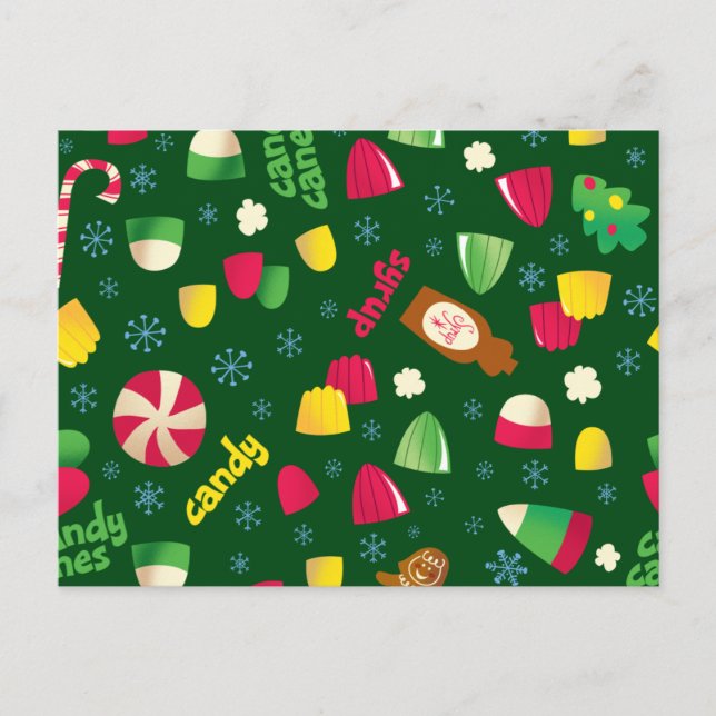 Elf the Movie Candy Pattern Postcard (Front)