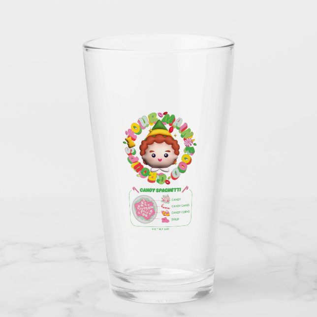 Elf the Movie | Four Main Food Groups Glass (Front)