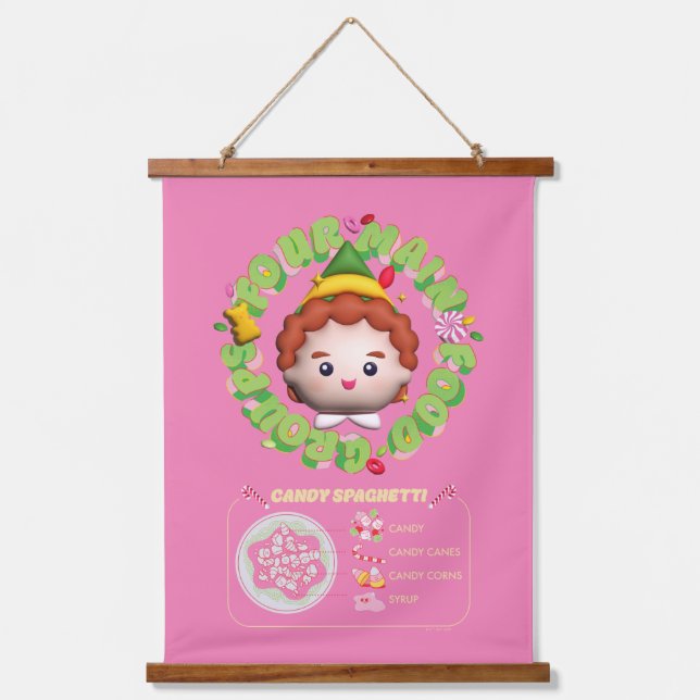 Elf the Movie | Four Main Food Groups Hanging Tapestry (Front)
