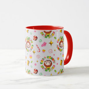 Elf the Movie   Four Main Food Groups Pattern Mug