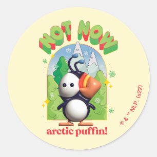 Elf the Movie   Not Now Arctic Puffin! Classic Round Sticker