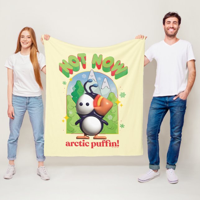 Elf the Movie | Not Now Arctic Puffin! Fleece Blanket (In Situ)