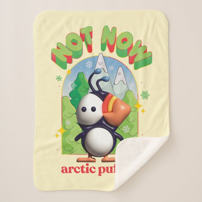 Elf the Movie | Not Now Arctic Puffin! Sherpa Blanket (Front)