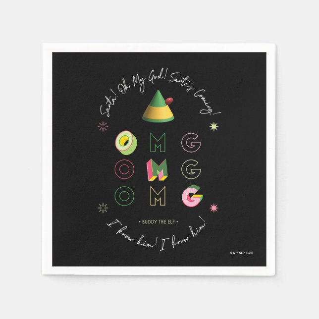 Elf the Movie | Santa OMG Napkin (Front)