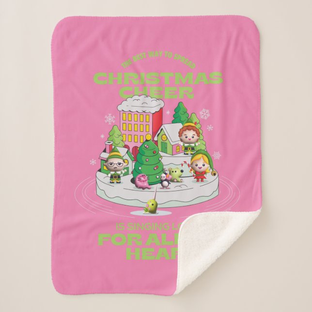 Elf the Movie | The Best Way to Spread Christmas Sherpa Blanket (Front)