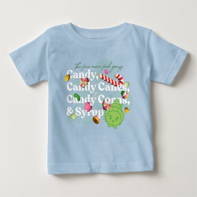 Elf the Movie | The Four Main Food Groups Baby T-Shirt (Front)