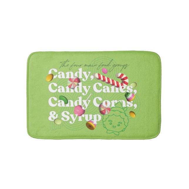 Elf the Movie | The Four Main Food Groups Bath Mat (Front)