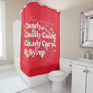 Elf the Movie   The Four Main Food Groups Shower Curtain