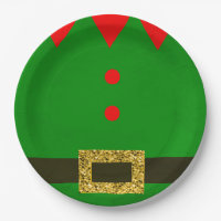 Elf Themed Paper Plates