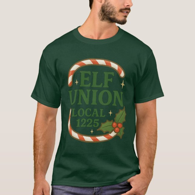  Elf Union – Candy Cane Edition T-Shirt (Front)
