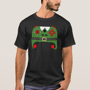 Elf Video Game Controller Funny Christmas Gaming L T-Shirt
