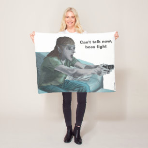 Elf Video Gamer Boss Fight Fantasy Art Blanket