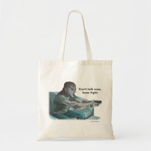 Elf Video Gamer Boss Fight Fantasy Art Tote Bag