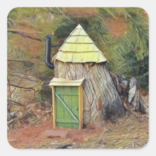 Elf Village Square Sticker