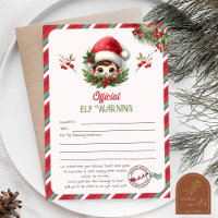 Elf Warning Letter