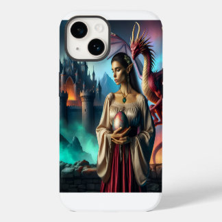 Elf with dragon egg iPhone 14 case