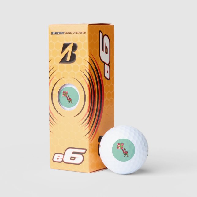 Elf With Gift Bridgestone e6 golf balls 3 pk (Packaging)