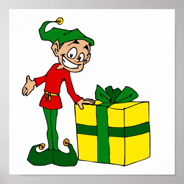 elf with package poster (Front)