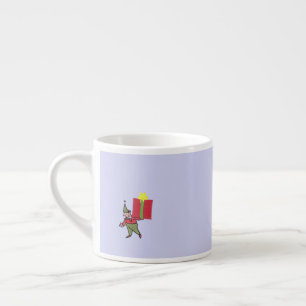 Elf with Red Box espresso mug