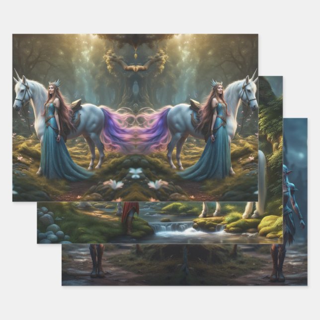 Elf Wrapping Paper Sheet (Set)