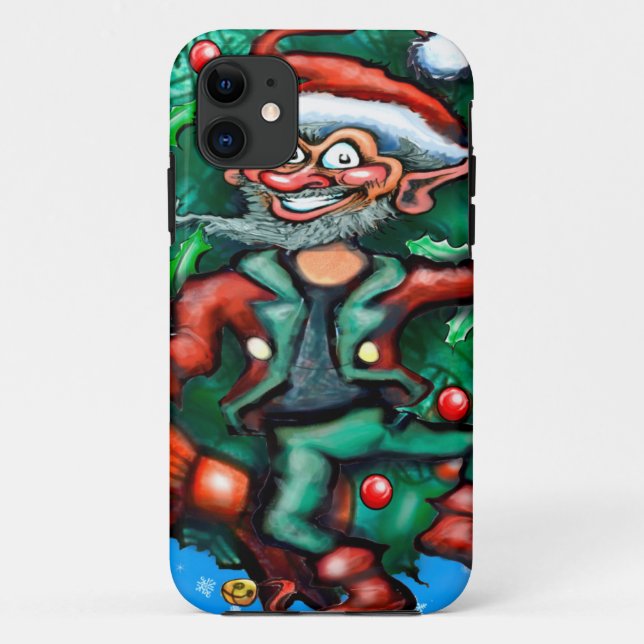 Elf  Wreath Case-Mate iPhone Case (Back)