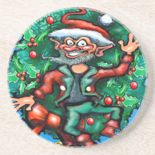 Elf Wreath Coaster