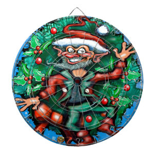 Elf Wreath Dartboard
