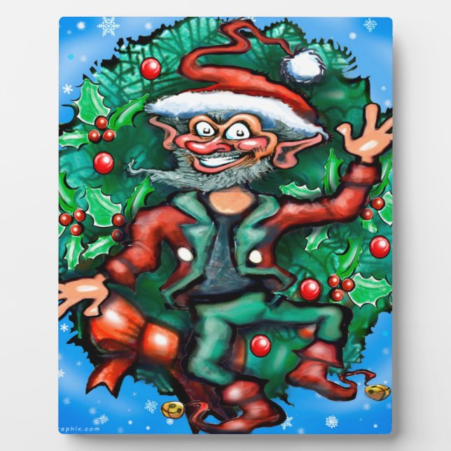 Elf  Wreath Plaque (Front)