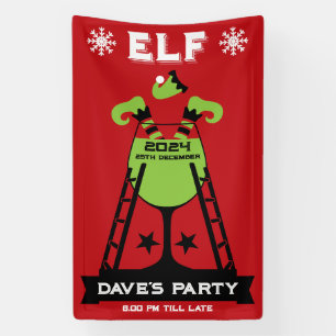 Elf Xmas Party Banner