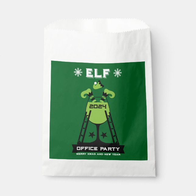 Elf  Xmas Party Favour Bag (Front)