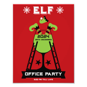Elf  Xmas Party Photo Print
