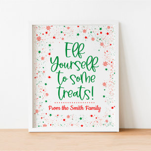 Elf Yourself to Some Treats Sign