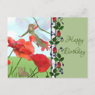 Elfe im Mohn Postcard