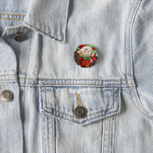 Elfie 3 cm round badge