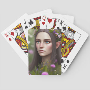 Elfin Beauty Image on Playing Cards