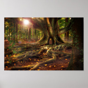 elfin treehouse poster