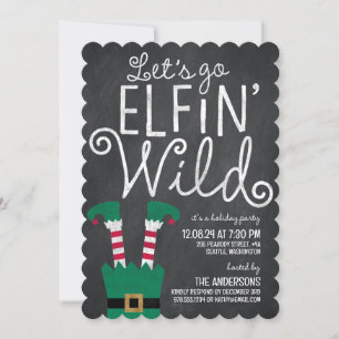 Elfin Wild Party Invitation
