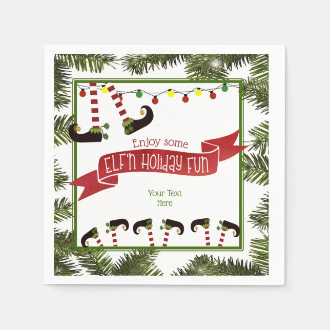 ELF'n Holiday Fun Napkin (Front)