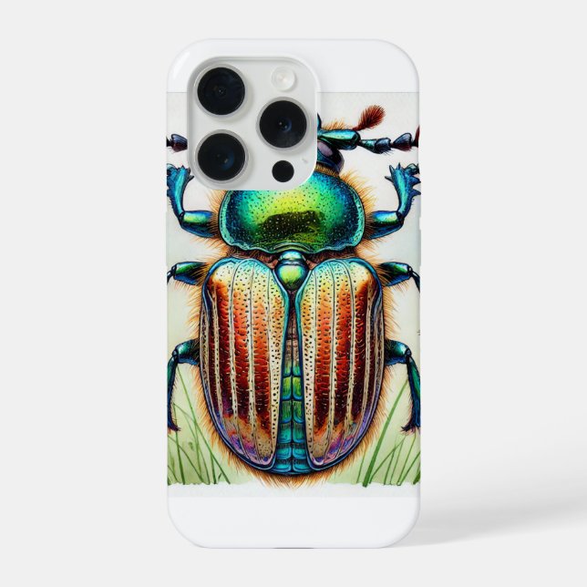 Elga beetle 091024IREF201 - Watercolor iPhone Case (Back)