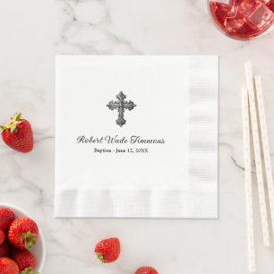 Elgant Baptism Personalised Napkin