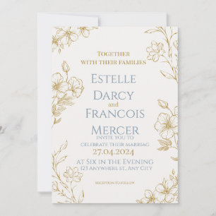 Elgant customizable wedding invitation