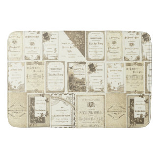 Elgin Illinois 1880's Club Invitations Sepia Paper Bath Mat