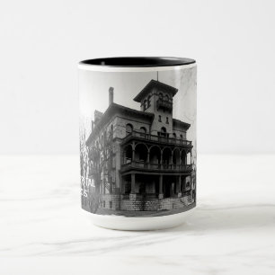 Elgin Illinois 1890's Sherman Hospital Building Mug