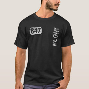 Elgin Illinois 847 Area Code Vintage Retro T-Shirt