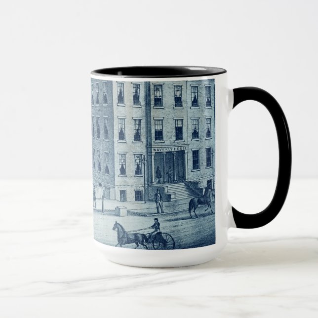 Elgin Illinois Waverly House Hotel 1871 Railroad Mug (Right)