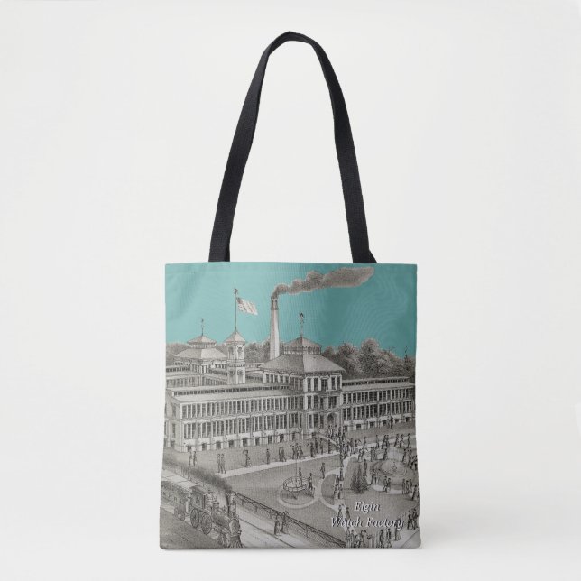 Elgin Watch Factory Elgin Illinois 1871 Tote Bag (Front)