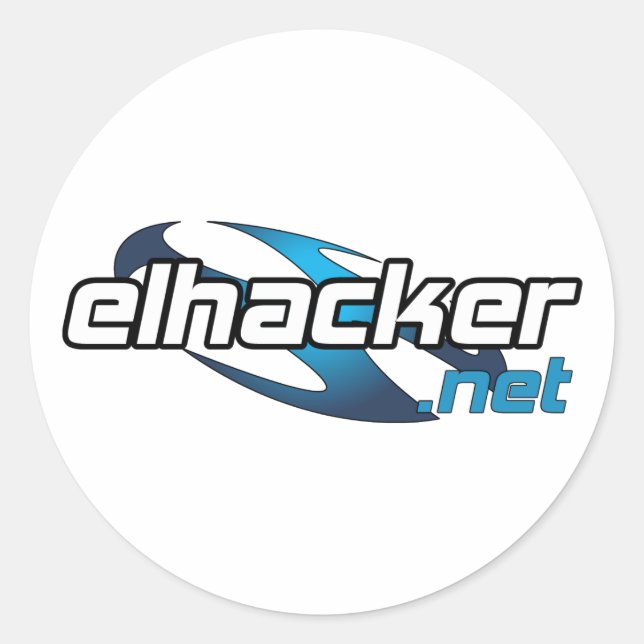 elhacker.net classic round sticker (Front)